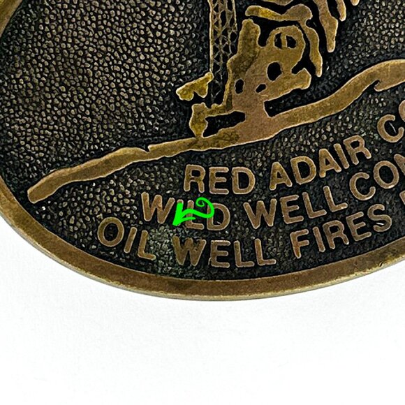Vintage Red Adair Co. Belt Buckle | Oil Well Control Firefighter | Western - Picture 10 of 12
